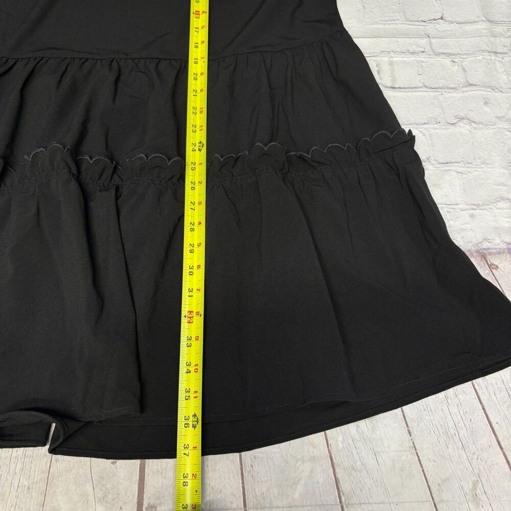 Pomander Place Women Selena Mini Dress Size XXL 2XL Black Puff Sleeve D116 -16 - Picture 5 of 16